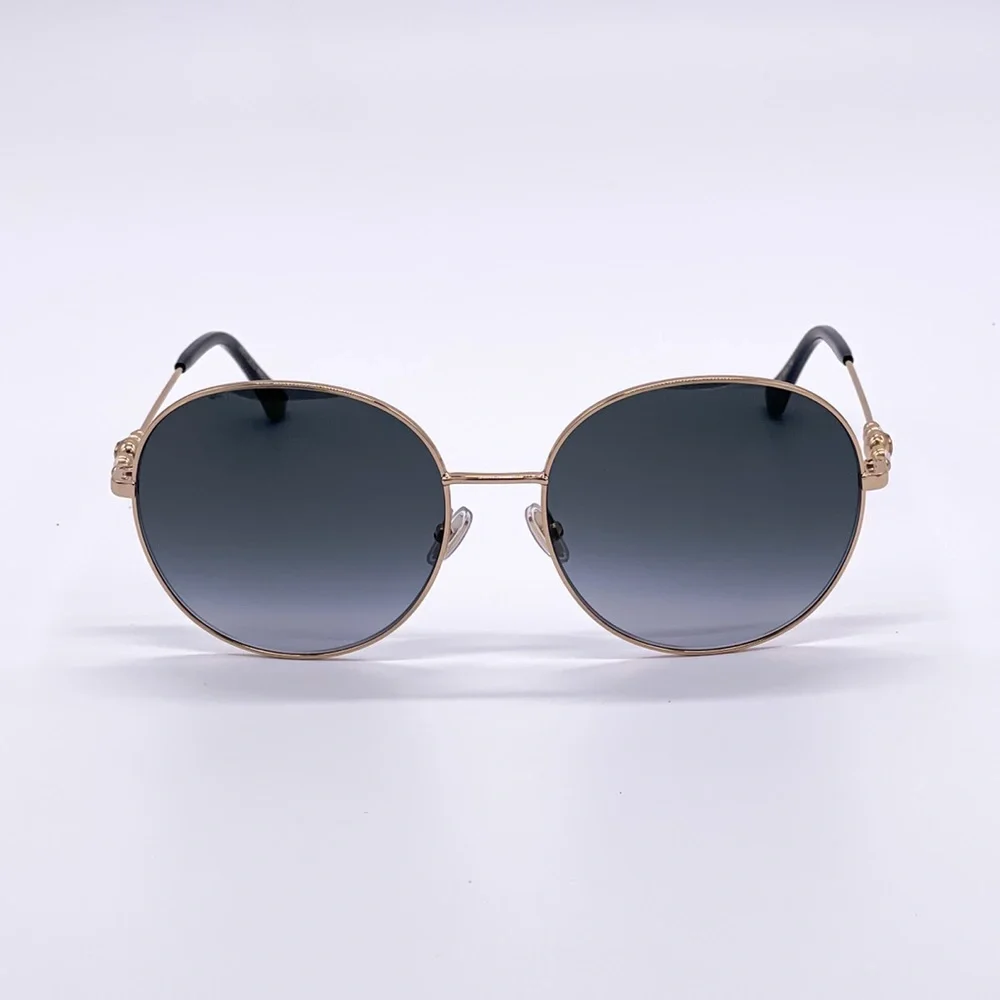 JIMMY CHOO BRAND NEW ROUND OVERSIZED GREY WOMEN SUNGLASSES JIMMY CHOO